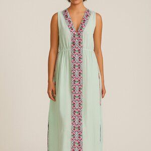 NWT Pitusa Sleeveless Veronica Dress w/thick floral ribbon trim Size- 1